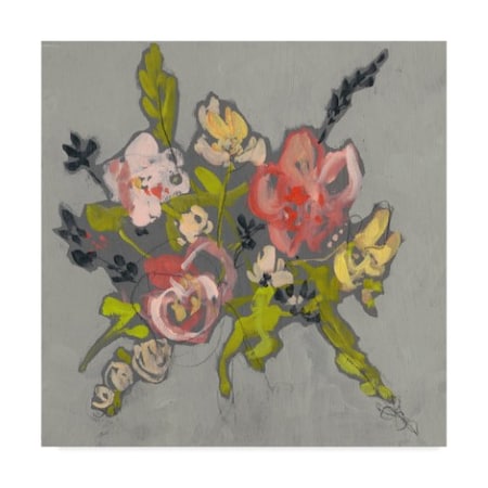 Jennifer Goldberger 'Blush & Paynes Bouquet Ii' Canvas Art,35x35